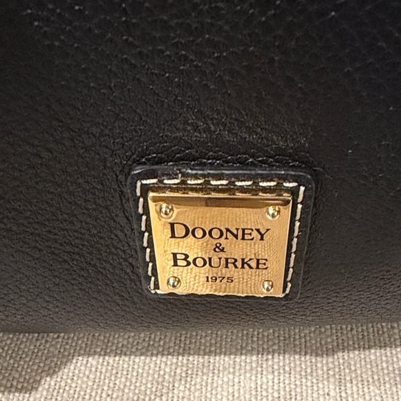DOONEY & BOURKE Leather Handbag Sorrento Satchel Purse Crossbody, Black/NWT - Picture 7 of 16